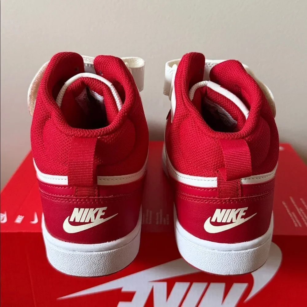 Nike Court Borough Mid 2 Gym Red CD7782-124 GS Size 6.5Y
